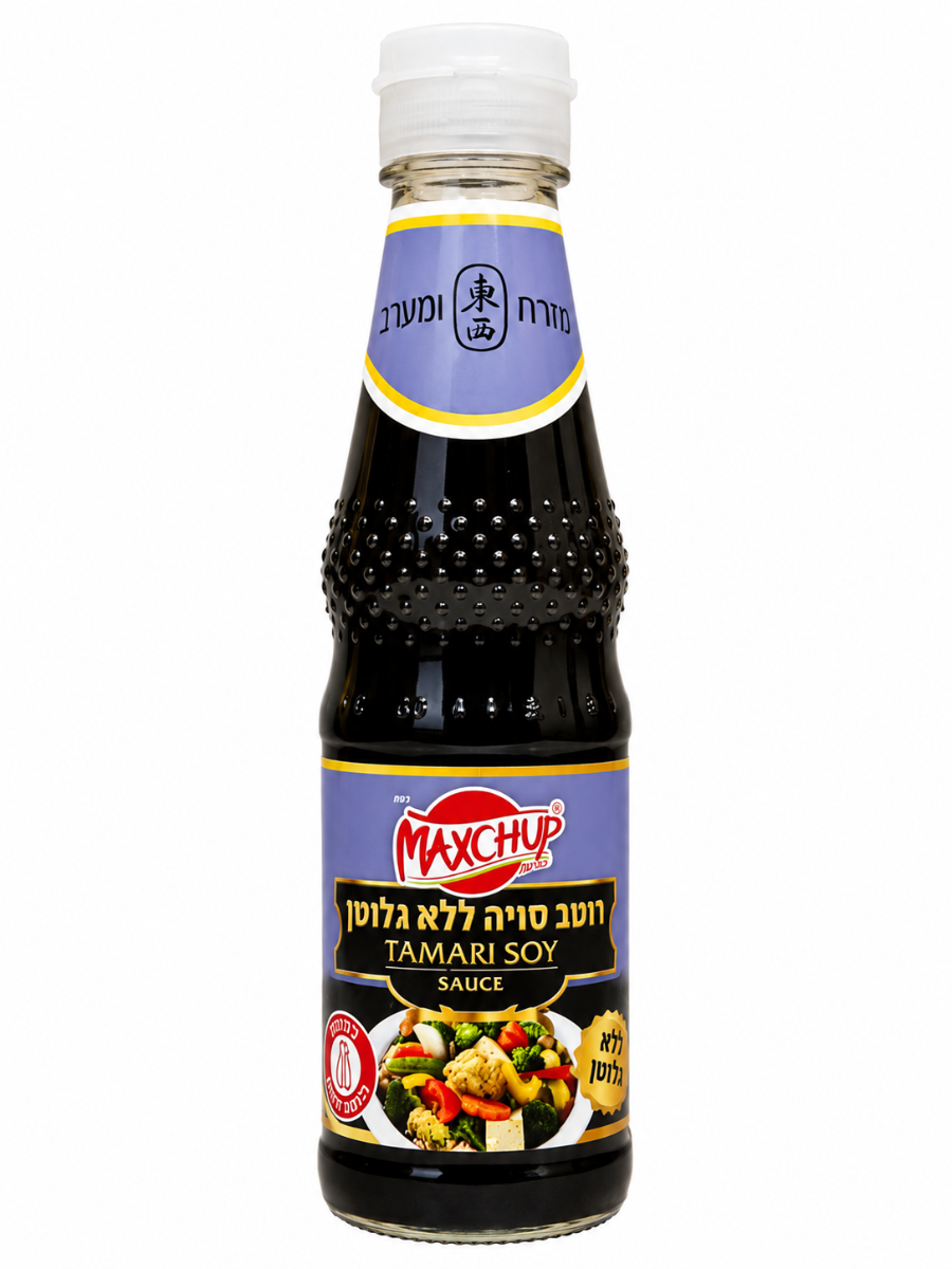 רוטב סויה תמרי ללא גלוטן 300 מ"ל - Maxchup