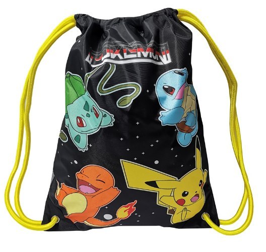 CYP Pokemon Bag תיק שרוך פוקימון בעיצוב פיקאצ'ו בלבזאור צ'רמנדר וסקווירטל