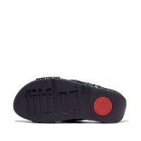 Fit Flop Lulu Geo-Webbing Cross Midnight Navy Mix כפכפי פיט פלופ