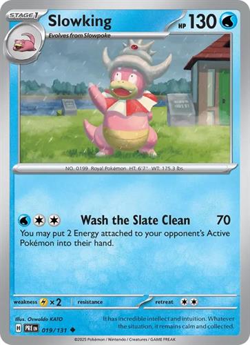 קלף בודד single פוקימון - slowking - Prismatic Evolutions - 019/131
