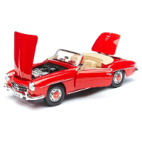 מאיסטו - דגם מכונית מרצדס בנץ 190 אס אל אדומה - Maisto 1955 Mercedes Benz 190SL Red 1:18