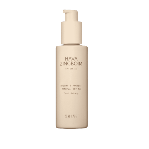 ברייט אנד פרוטקט דמי מייקאפ מינרלי SPF 50 - חוה זינגבוים