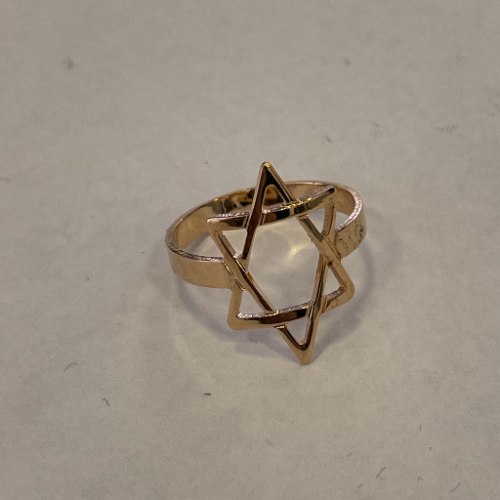 טבעת מגן דוד חלולה