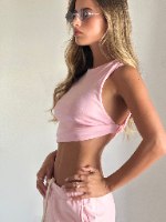 טופ סיבוב LB ורוד