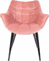 כורסא מעוצבת דגם יולי YULI בצבע ורוד עתיק