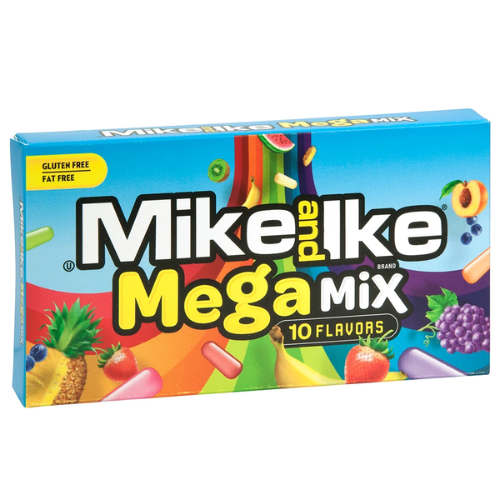 סוכריות ג'לי מייק&אייק בקופסא מגה מיקס 🍇🍍🍋🍒 140g