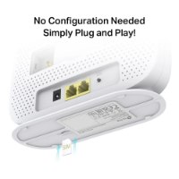 ראוטר סלולרי TP-Link TL-MR105 4G LTE 300Mbps – ראוטר לבן חריץ SIM וטקסט Plug and Play עם חוטי