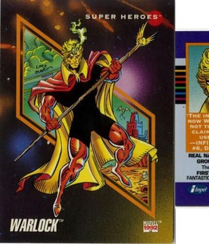 קלף בודד מארוול marvel - warlock - Universe Series 3 - 36