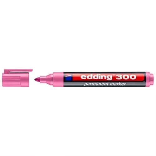 טוש פרמננט 300 טיפ עגול 1.5-3 מ"מ ורוד אדינג edding