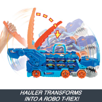 הוט ווילס - משאית נושאת מכוניות ענקית טי רקס - Hot Wheels HNG50