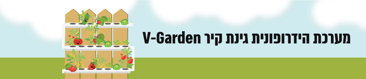 מערכת הידרופונית גינת קיר V-Garden - hydro-house
