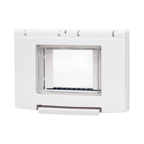 מסגרת מוגנת מים ⁦NISKO SWITCH⁩ לבנה – ⁦3⁩ מודולים