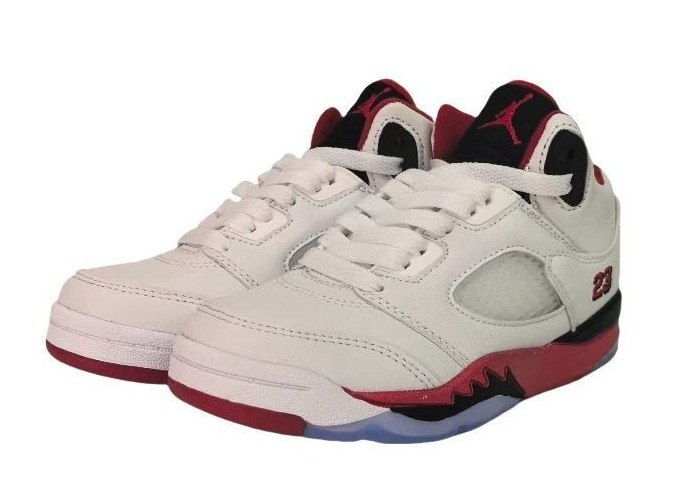 נעלי אייר ג'ורדן ילדים Nike Air Jordan 4 Retro 23# לבן אדום