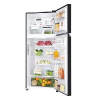 מקרר מקפיא עליון LG דגם GR-M6781BU זכוכית שחורה