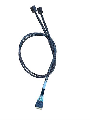 כבל – DiliVing SFF-8654 74Pin to 2*SFF-8643 36Pin 80cm