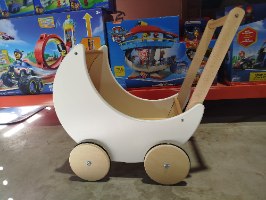 טיולון עץ מהודר W16E112b מבית קפיץ קפוץ