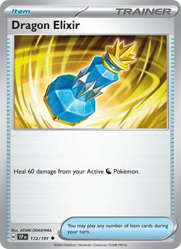קלף בודד single פוקימון - dragon elixir - Surging Sparks - 172/191