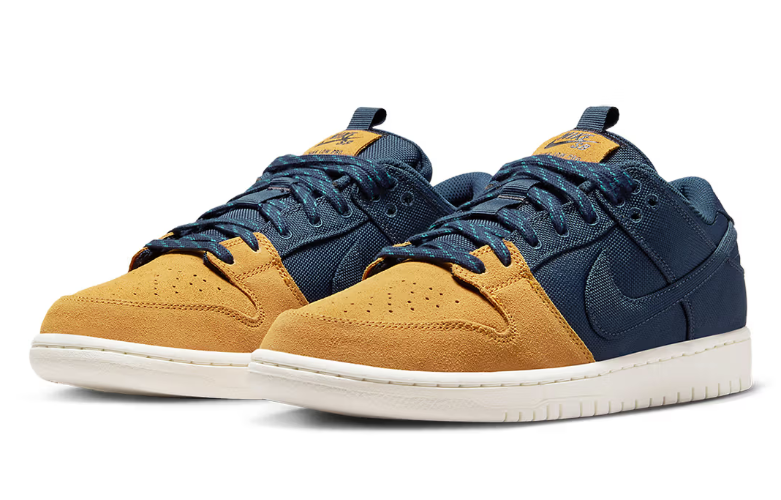 סניקרס נייק Nike SB Dunk Low Midnight Navy כחול חרדל