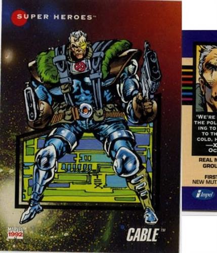 קלף בודד מארוול marvel - cable - Universe Series 3 - 50
