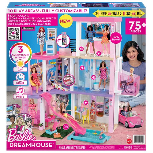 ברבי - בית חלומות מודרני עם תאורה ומוסיקה - Barbie