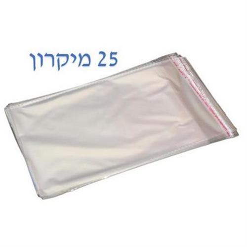 שקיות צלופן 25 מיקרון מידה 30/40 + 4 ללא תליה 100 יח