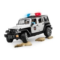 ברודר - ג’יפ רנגלר רכב משטרה לילדים + שוטר ואביזרים - 02526 Bruder Wrangler