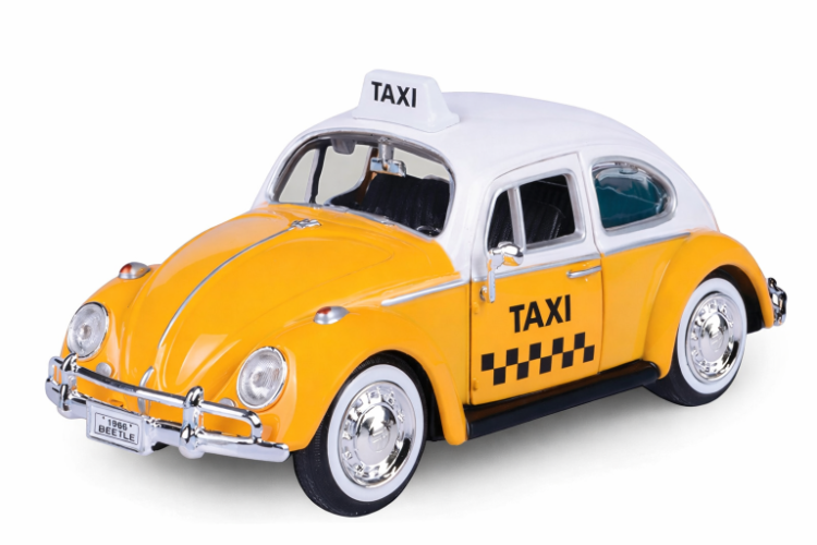 מוטורמקס פולקסווגן חיפושית מונית Beetle Taxi Classic Motormax Volkswagen בקנה מידה 1:24