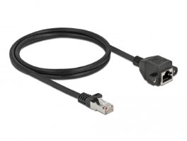 כבל מאריך Delock Network Extension Cable S/FTP RJ45 to RJ45 Cat.6A 5 m