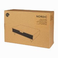 מעמד למסך מחשב / לפטופ עם מגירה  Nordic - מארז לא מושלם