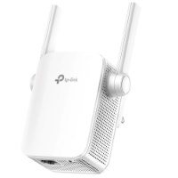 מגדיל טווח TP-Link AC750 RE205 – מכשיר לבן עם שתי אנטנות מוצג בזווית על רקע לבן 2 4GHz