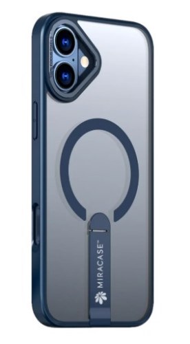 קייס לטלפון נייד מירקייס דגם Mirastand עבור iPhone 16 כחול
