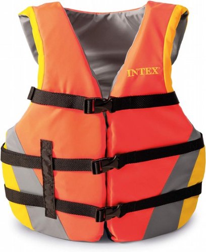 אפוד הצלה לנוער ומבוגרים INTEX ‎40‎ ק״ג ומעלה תקן ‎PFD Type III‎ | מק״ט ‎69681‎ | קפיץ קפוץ