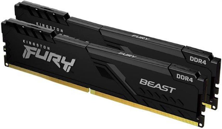 זכרון לנייח Kingston Fury Beast Black 32GB 2X16 6000MHZ DDR5 C36