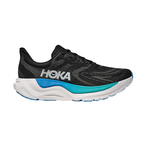 HOKA Arahi Wide 8 נעלי ספורט גברים הוקה ארהי 8 רחבות בצבע שחור/כחול סקיי
