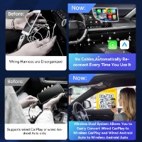 5.0 - 2Air מתאם לרכב CarPlay ו‑Android Auto אלחוטי Carlinkit