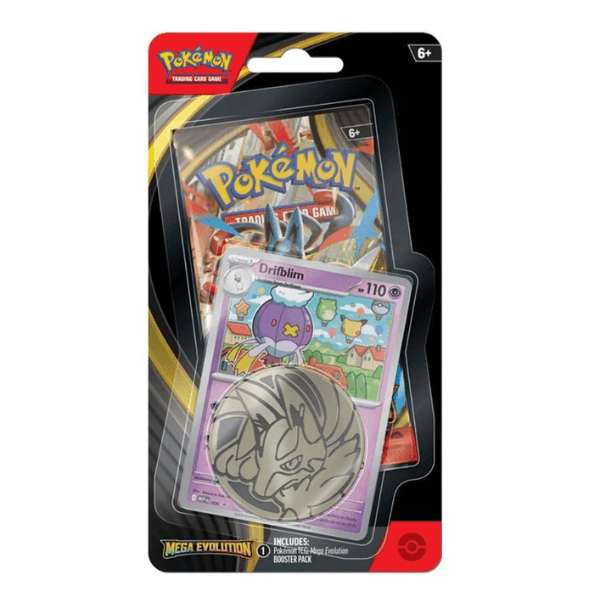 Pokemon TCG: Mega Evolution 01 Drifblim Checklane Blister קלפי פוקימון מקוריים בליסטר מגה אבולושן