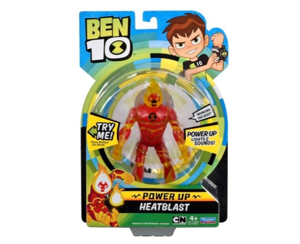 בובת בן 10 דהלוקס מדברת היטבלסט  - Ben 10 Deluxe Power Up Figures Heatblast