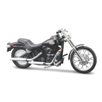דגם אופנוע הארלי דוידסון - Maisto 1:18 Harley Davidson 2002 FXSTB Night Train