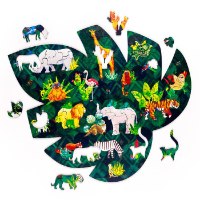 פאזל עץ צורני 130 חלקים ממלכת החיות Animal Kingdom