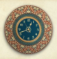 שעון קיר מעוצב, זכוכית אקרילית, דגם 2031