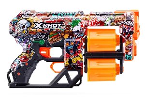 רובה עם 12 חצים לילדים Zuru: X-Shot Skins Dread Blaster - Sketch