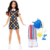 ברבי - בובה ובגדים - Barbie Brunette Doll FFF60