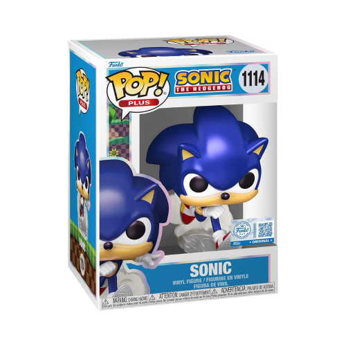 פופ פלוס סוניק הקיפוד - סוניק (פנינה) - Funko (Pearl) Pop Plus Exclusive Sonic The Hedgehog #1114