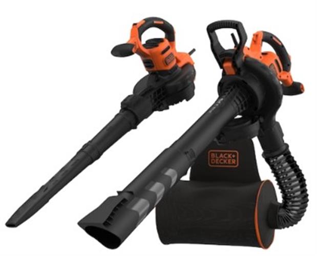 מפוח אוויר ושואב עלים חשמלי מבית בלאק אנד דקר Black+Decker BEBLV300 3000W