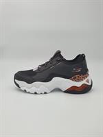 SKECHERS|סקצ'רס- אופנה נשים- פלטפורמה שחור מנומר