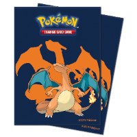 65 יחידות של סליבים לשמירה על קלפים בעיצוב Pokémon Charizard Standard Deck Protector