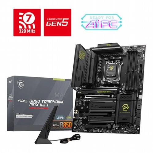 לוח אם MSI MAG B850 TOMAHAWK MAX WIFI AM5 DDR5
