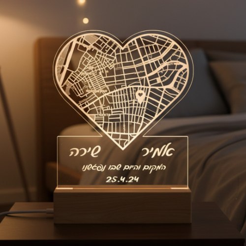 מנורה לילה לפי מיקום אישי