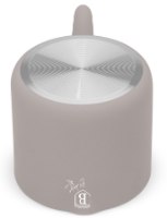 כד לחימום חלב 1.2 ליטר Berlinger Haus BH8105 – פריט בודד בצבע אפור-בז נראה מלמטה עם תחתית כסופה ולוגו לבן בצד