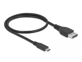 כבל מסך Delock Bidirectional USB Type-C to DisplayPort Certified Cable 8K 60 Hz 1 m